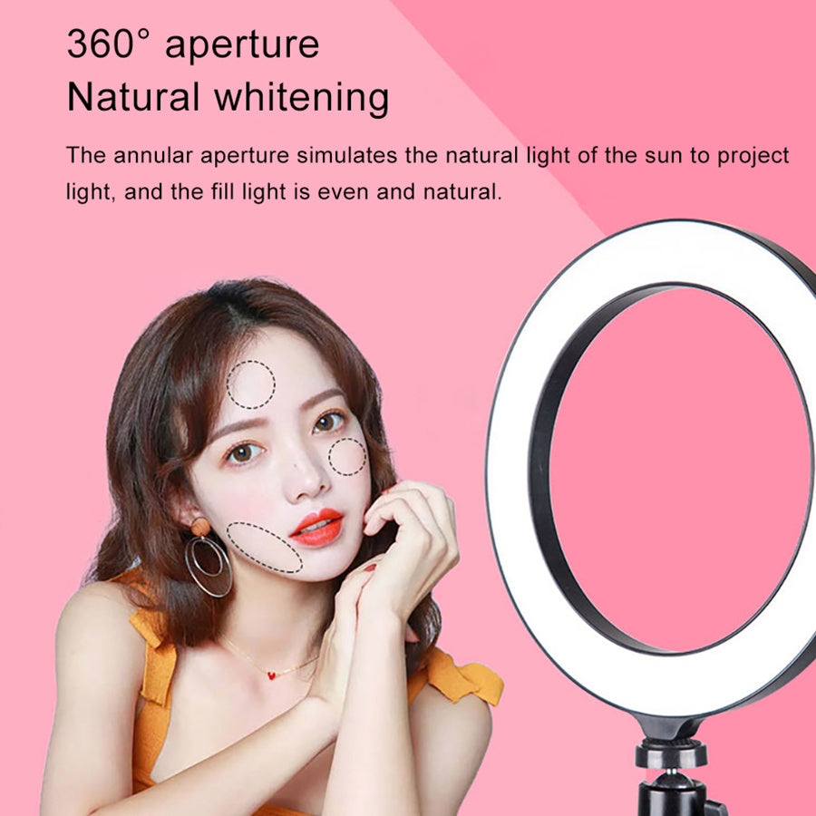 Compatible with Apple, Selfie photography tripod desktop stand fill light